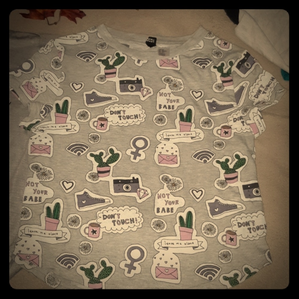 Cute anti social crop top